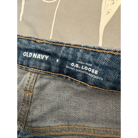 Women's Old Navy Light Blue High-Rise OG Loose Straight Leg Jeans Size 8 - Picture 6 of 9